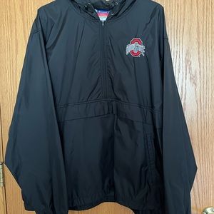 Mens Large Ohio State Rain Pullover